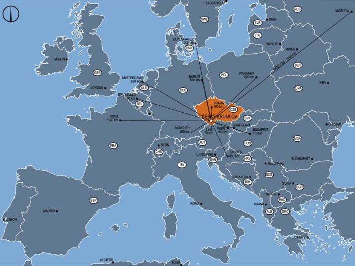 mapa evropa